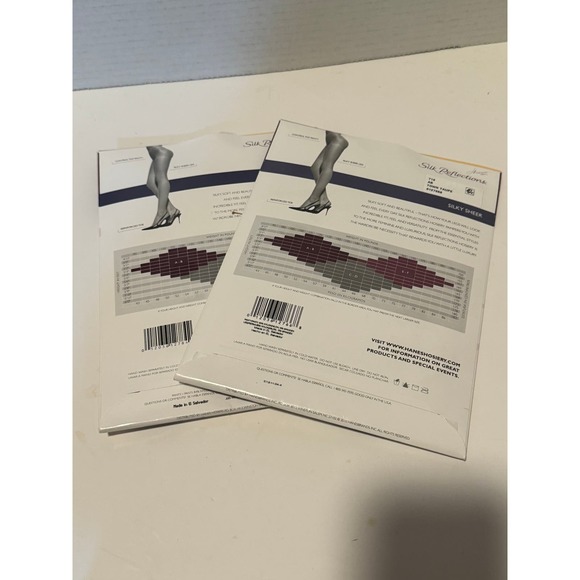 2 Hanes Silk Reflection Panty Hose ,Control Top ,Reinforced Toe,Size AB - Picture 2 of 5